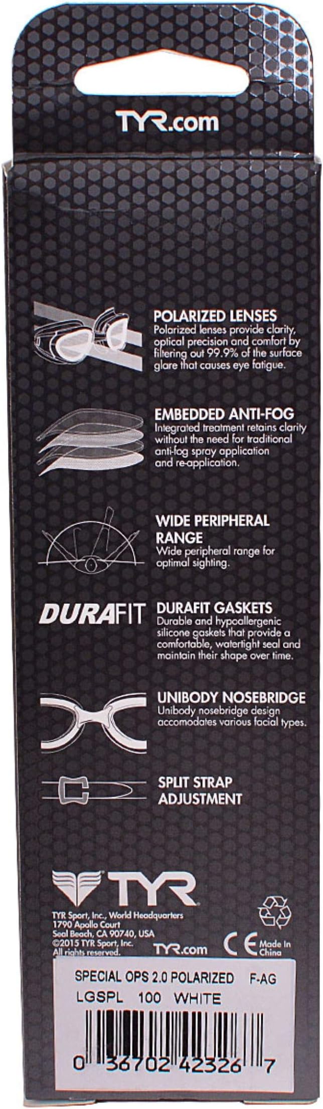 TYR Adult Special Ops 2.0 Polarized Swim Goggles