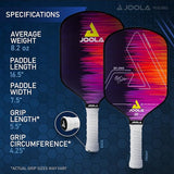 JOOLA Ben Johns Hyperion CAS Pickleball Paddle, Carbon Abrasion Surface with High Grit & Spin, Elongated Handle, PickleBall Paddle with Polypropylene Honeycomb Core