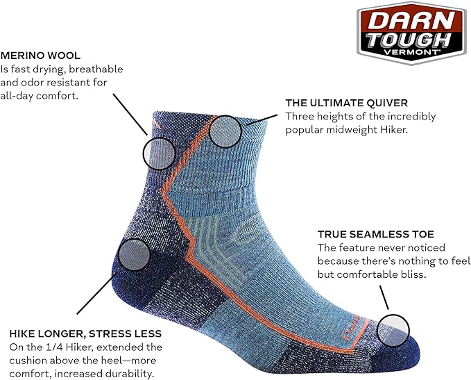 Darn Tough Women's Hiker Hike, Trek Sock