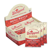 UnTapped Organic Cocoa Waffles 1.1 oz Each, Box of 16, Endurance Sports Snacks Sweetened with Real Maple Syrup, and Rich Organic Cocoa, Vegan & Real Food Waffles, Ideal for Athletic Performance
