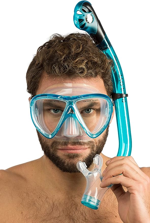Cressi Adult Snorkeling Kit, Mask & Dry Snorkel