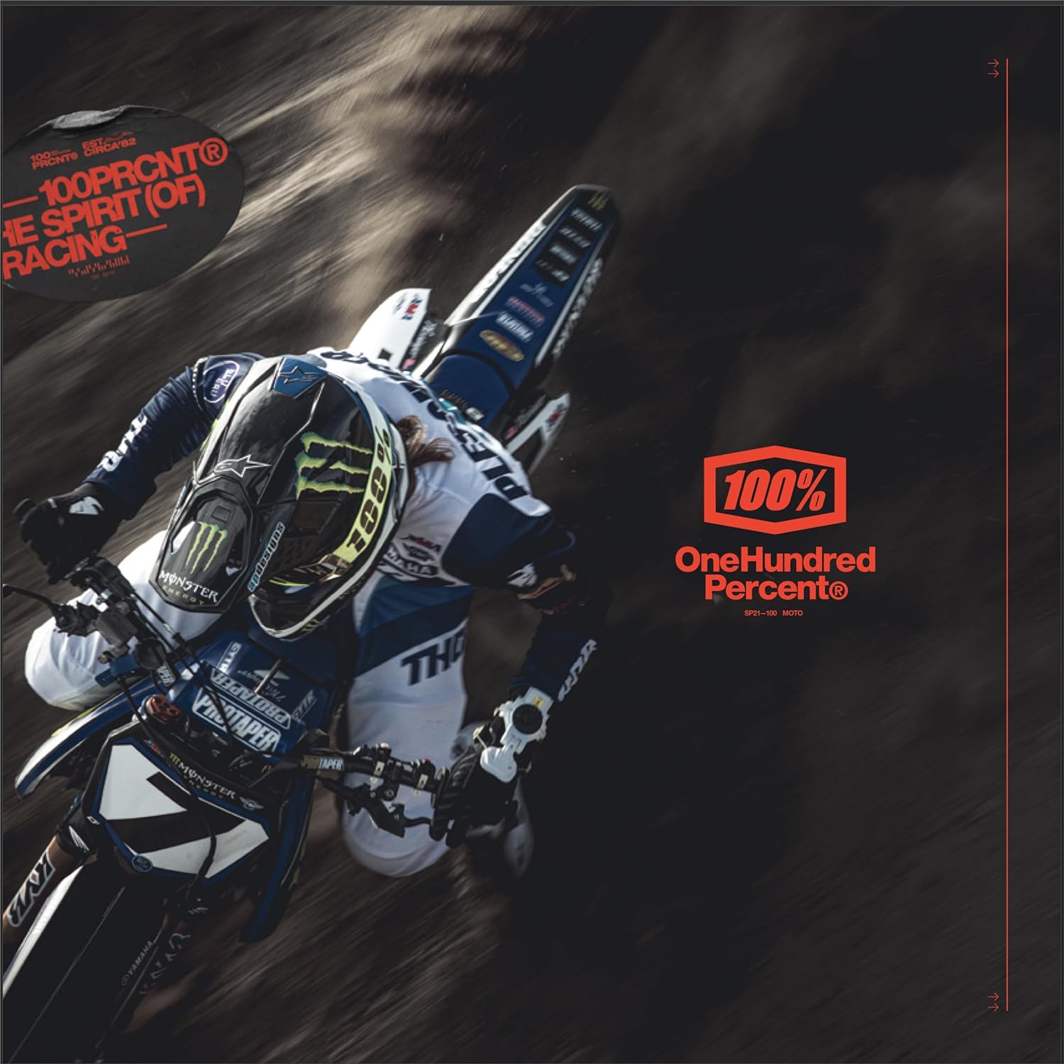 100% BRISKER Cold Weather Motocross & Mountain Bike Gloves - Warm Winter MTB & MX Powersport Racing Protective Gear