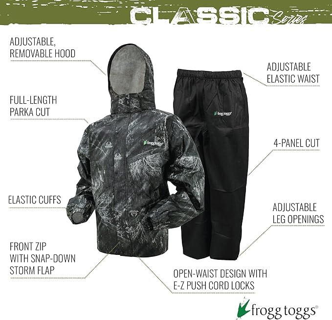 FROGG TOGGS Men's Classic All-Sport Waterproof Breathable Rain Suit