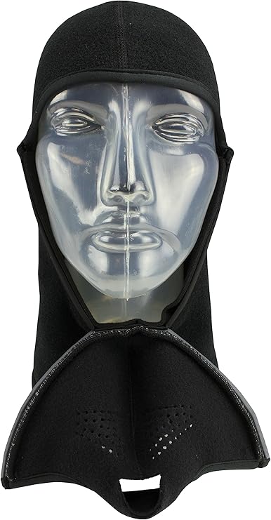 Seirus Innovation Adult Magnemask Convertible Neofleece Cold Weather Mask Combo 3-in-1 Clava with Hood, Face Mask & Neck Warmer, Black, L/XL