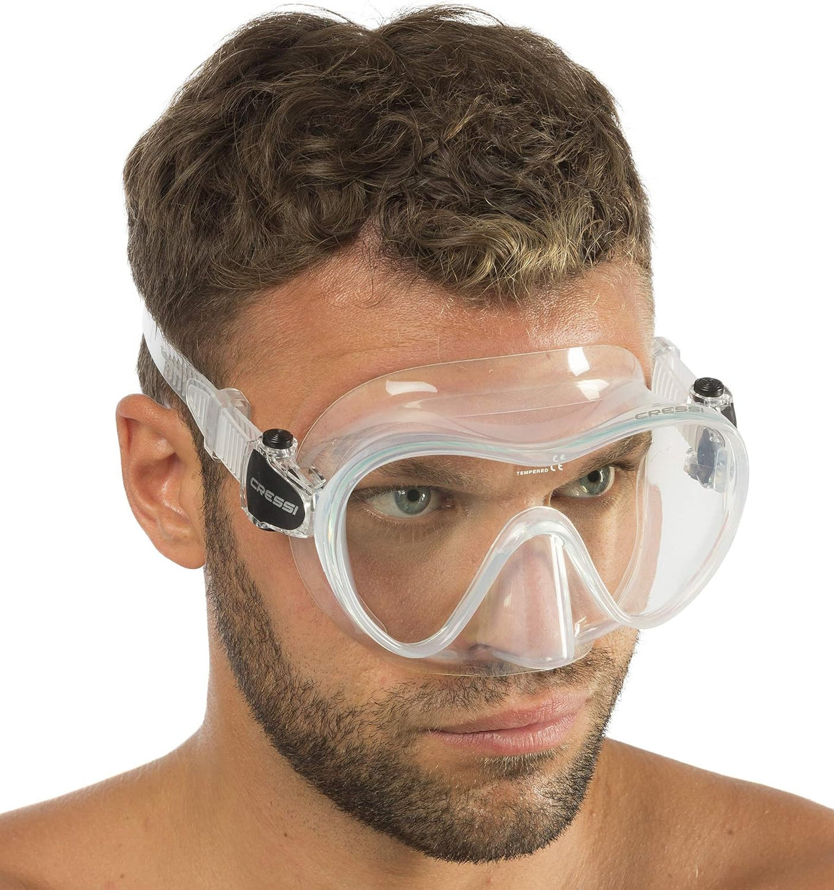 Cressi F1, Scuba Diving Snorkeling Frameless Mask, Perfect Seal Silicone Skirt