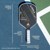 JOOLA Ben Johns Hyperion C2 Pickleball Paddle, Aero-Curve Hyperion Shape with Charged Surface Technology from The Ben Johns Perseus