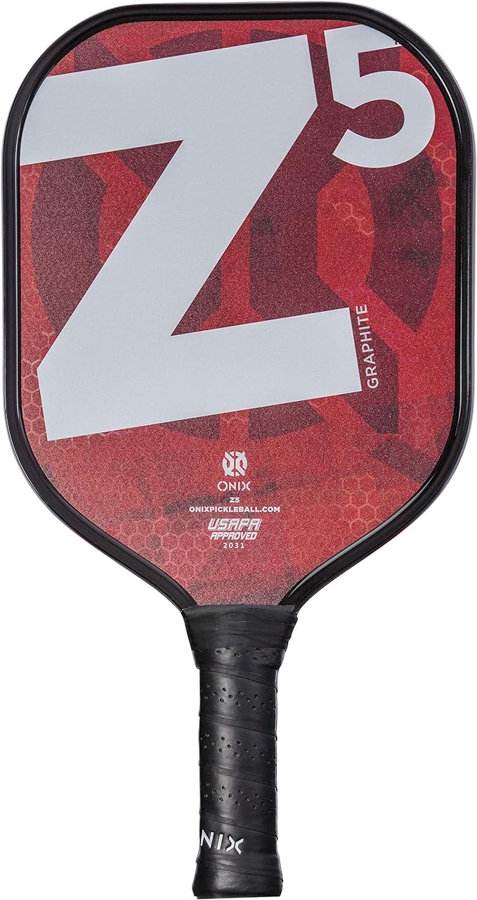 ONIX Graphite Z5 Graphite Carbon Fiber Pickleball Paddles with Cushion Comfort Pickleball Paddle Grip