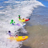 Surfer Dudes Legends & Surfer Pets Wave Powered Mini-Surfer, Pet and Surfboard Beach Toy - Promethei Paula and Alberta