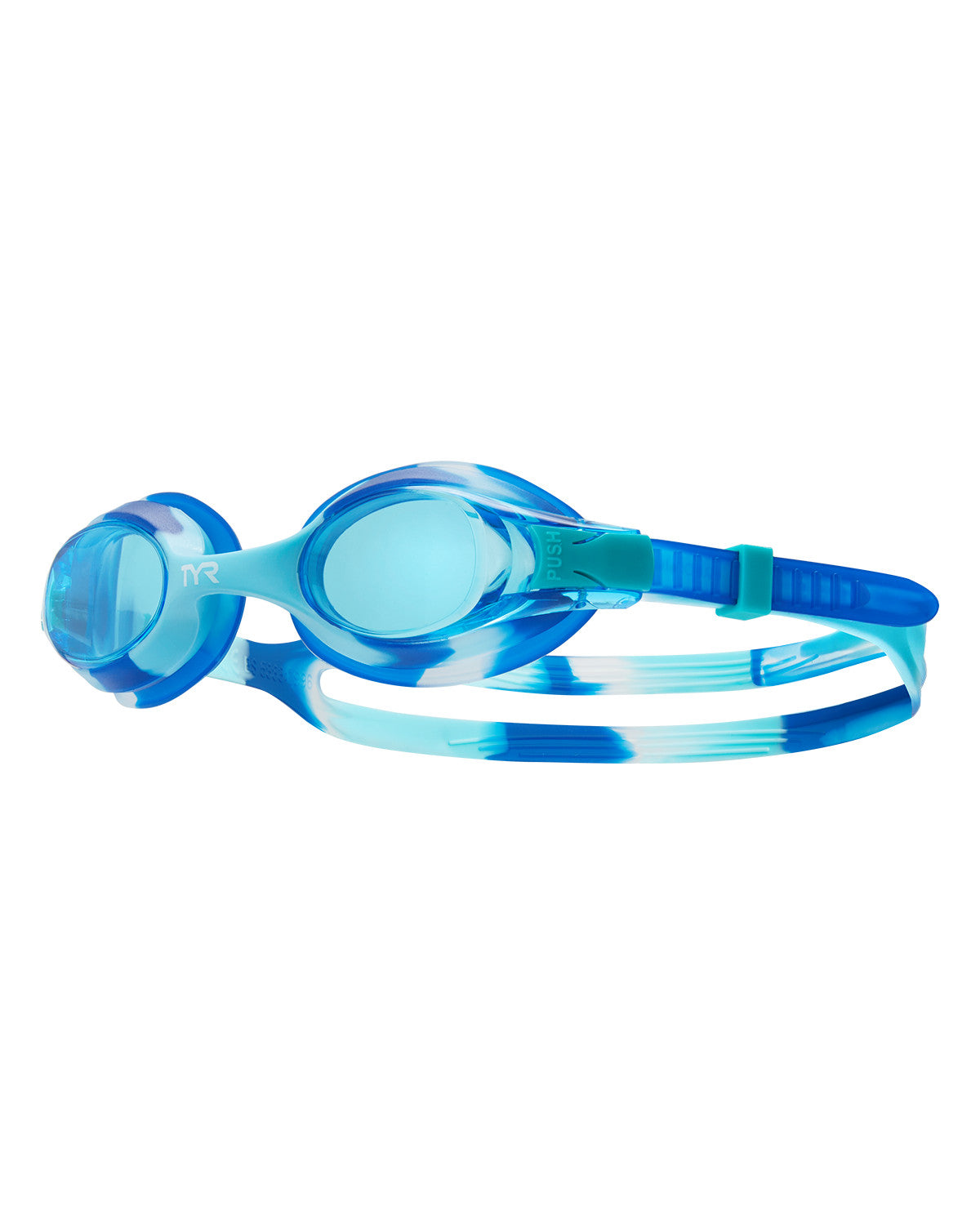 TYR Kids Swimple Goggles for Swimming Anti-Fog UV Eye Protection Safe No-Leak Silicone Gaskets Quick-Adjust Release Button Clear Lens