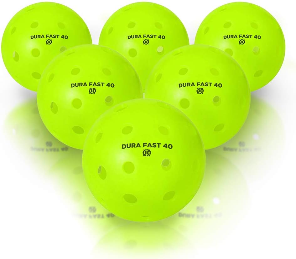 Dura Fast Pickleballs Outdoor balls USAPA Approved and Sanctioned for Tournament Play, Professional Performance