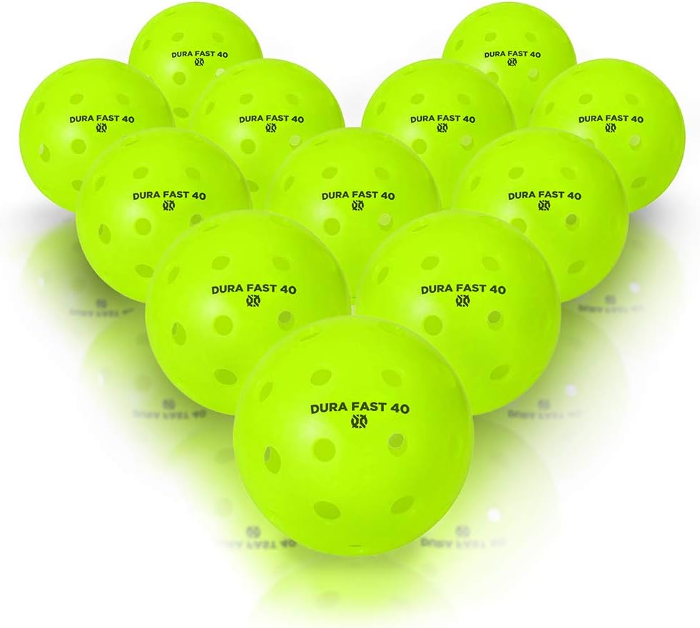 Dura Fast Pickleballs Outdoor balls USAPA Approved and Sanctioned for Tournament Play, Professional Performance