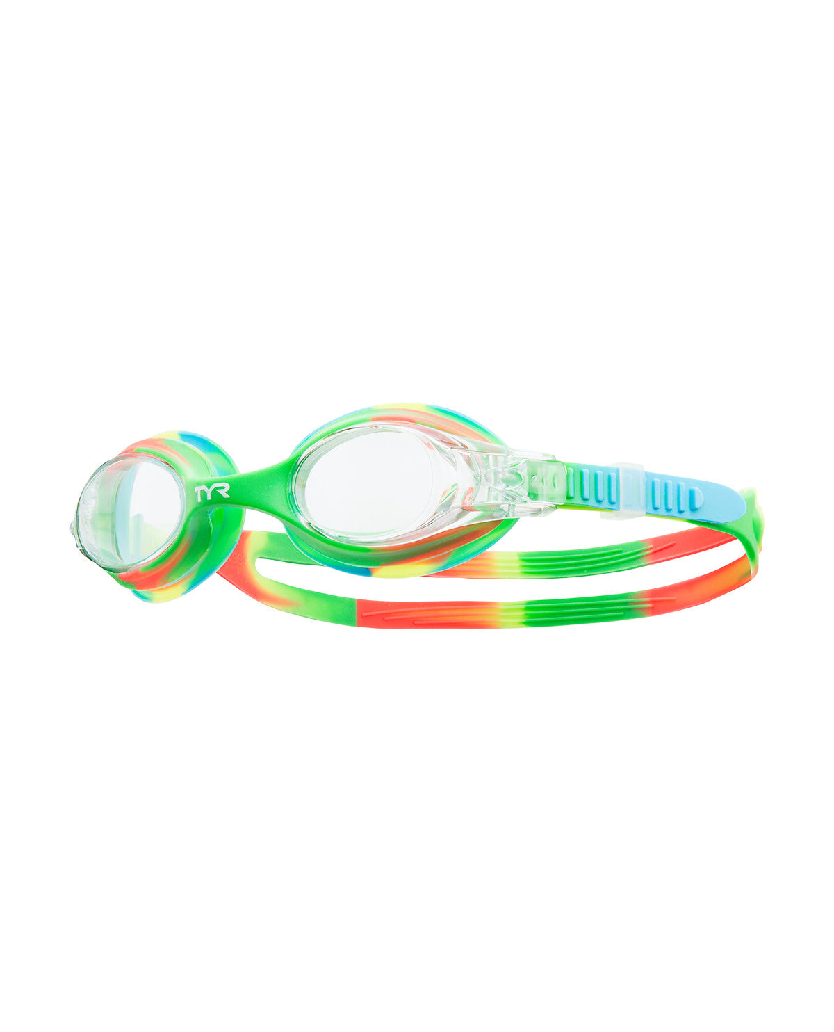 TYR Kids Swimple Goggles for Swimming Anti-Fog UV Eye Protection Safe No-Leak Silicone Gaskets Quick-Adjust Release Button Clear Lens