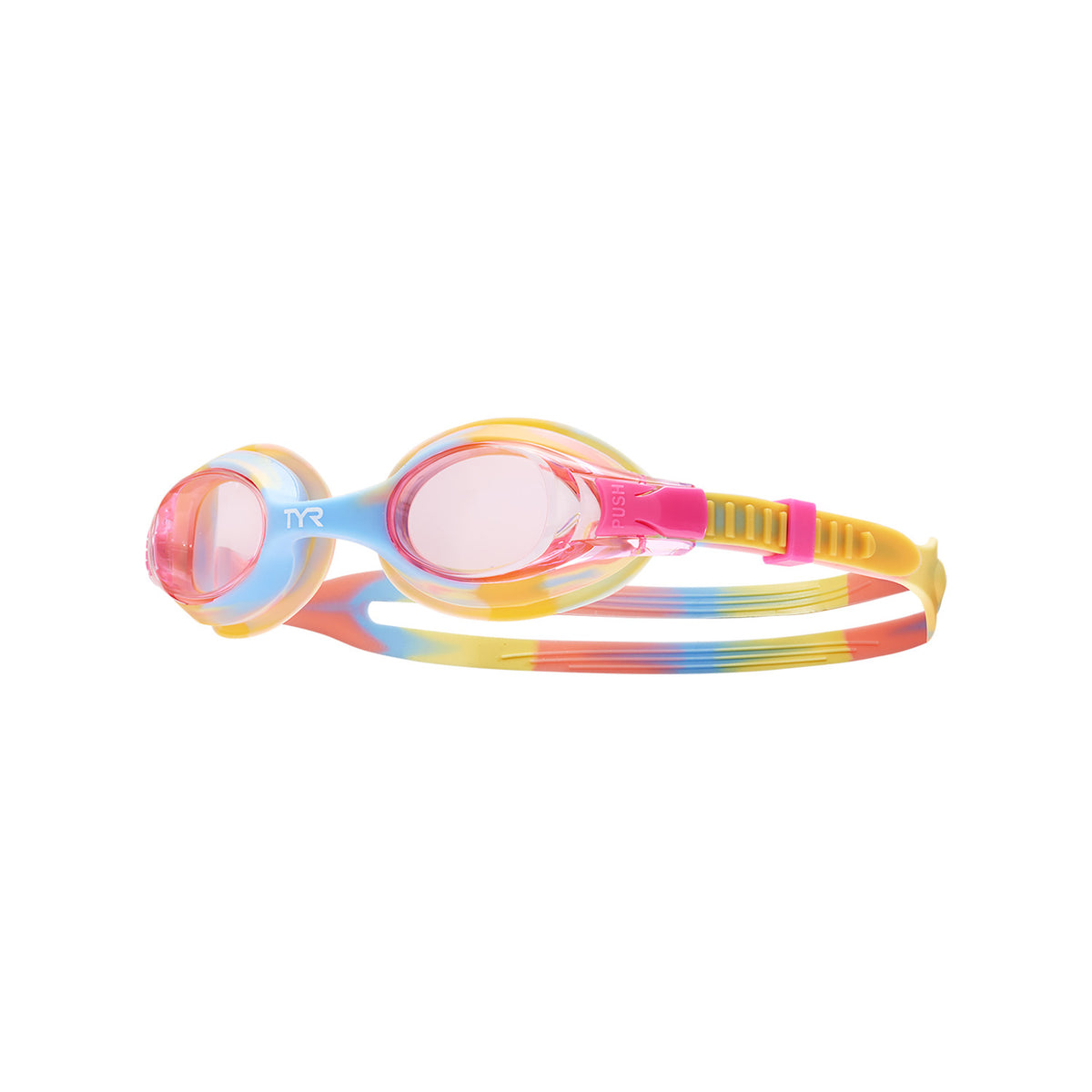 TYR Kids Swimple Goggles for Swimming Anti-Fog UV Eye Protection Safe No-Leak Silicone Gaskets Quick-Adjust Release Button Clear Lens