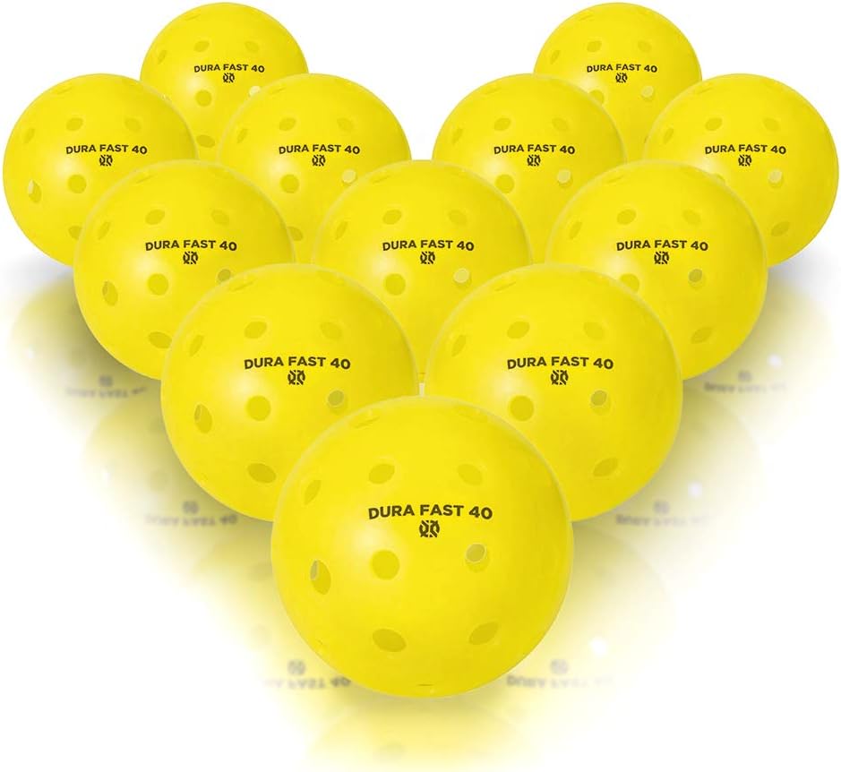 Dura Fast Pickleballs Outdoor balls USAPA Approved and Sanctioned for Tournament Play, Professional Performance
