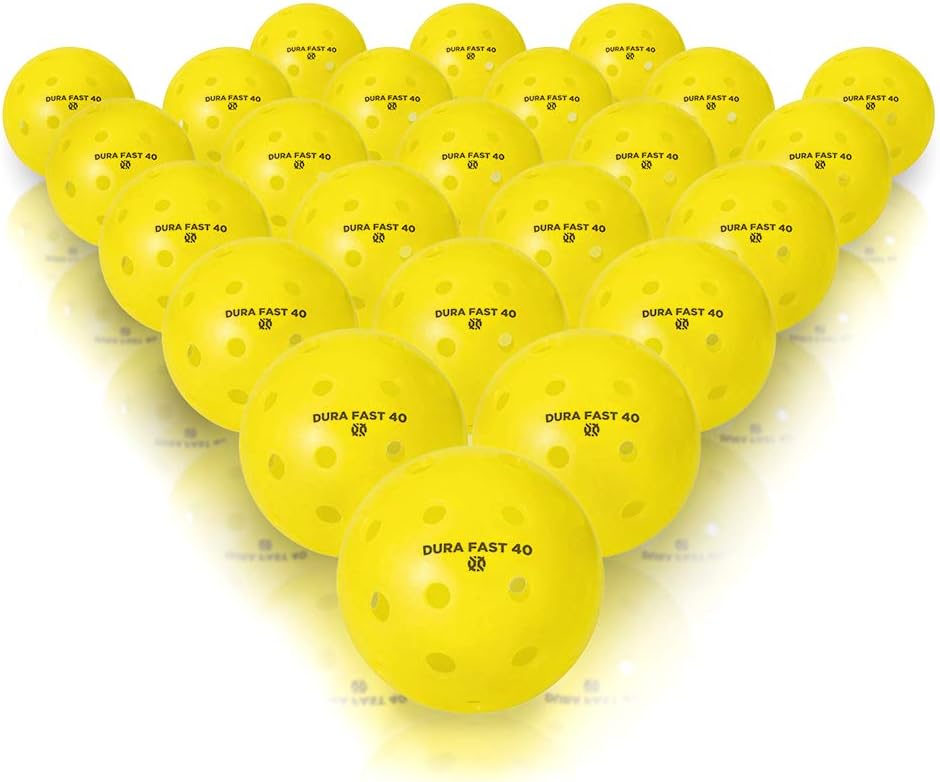 Dura Fast Pickleballs Outdoor balls USAPA Approved and Sanctioned for Tournament Play, Professional Performance