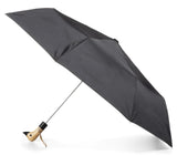 Totes Auto Open Neverwet Wooden Duck Handle Umbrella