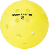 Pack of 12 - Dura Fast 40 Pickleballs - Outdoor pickleball balls - Yellow - USAPA Approved and Sanctioned for Tournament Play, Professional Performance