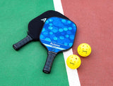 Pickleball Paddle Set of 2 | USAPA Approved Balls & Paddles | Lightweight Durable Graphite Face | Premium Honeycomb Core Racket | Ultra Cushion Grip | Includes Two Protective Case Covers & 4 Balls