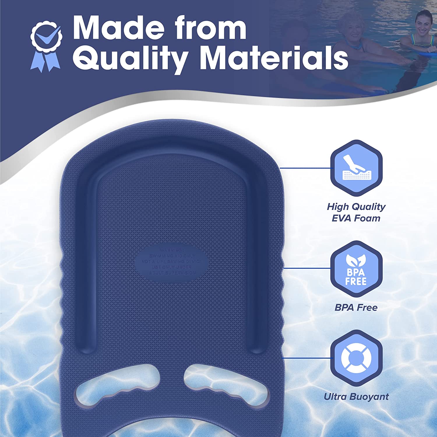 Pro Aviana Adult Swimming Pool Kickboard Floatation Foam Buoy