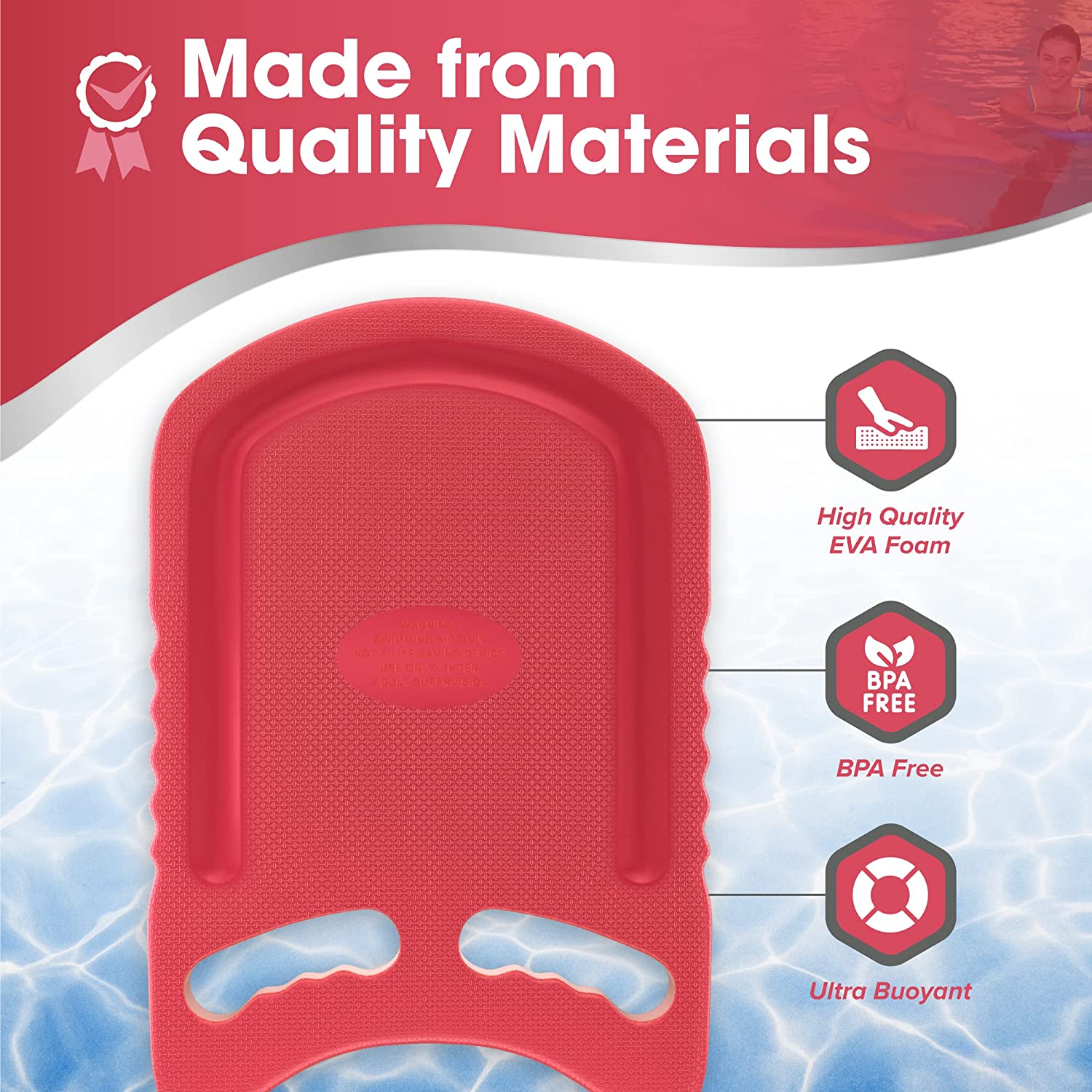 Pro Aviana Adult Swimming Pool Kickboard Floatation Foam Buoy