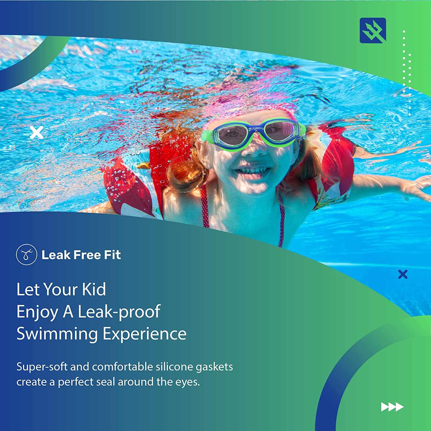 Junior Kids Swimming Goggles Pool Water Glasses for Toddlers Youth