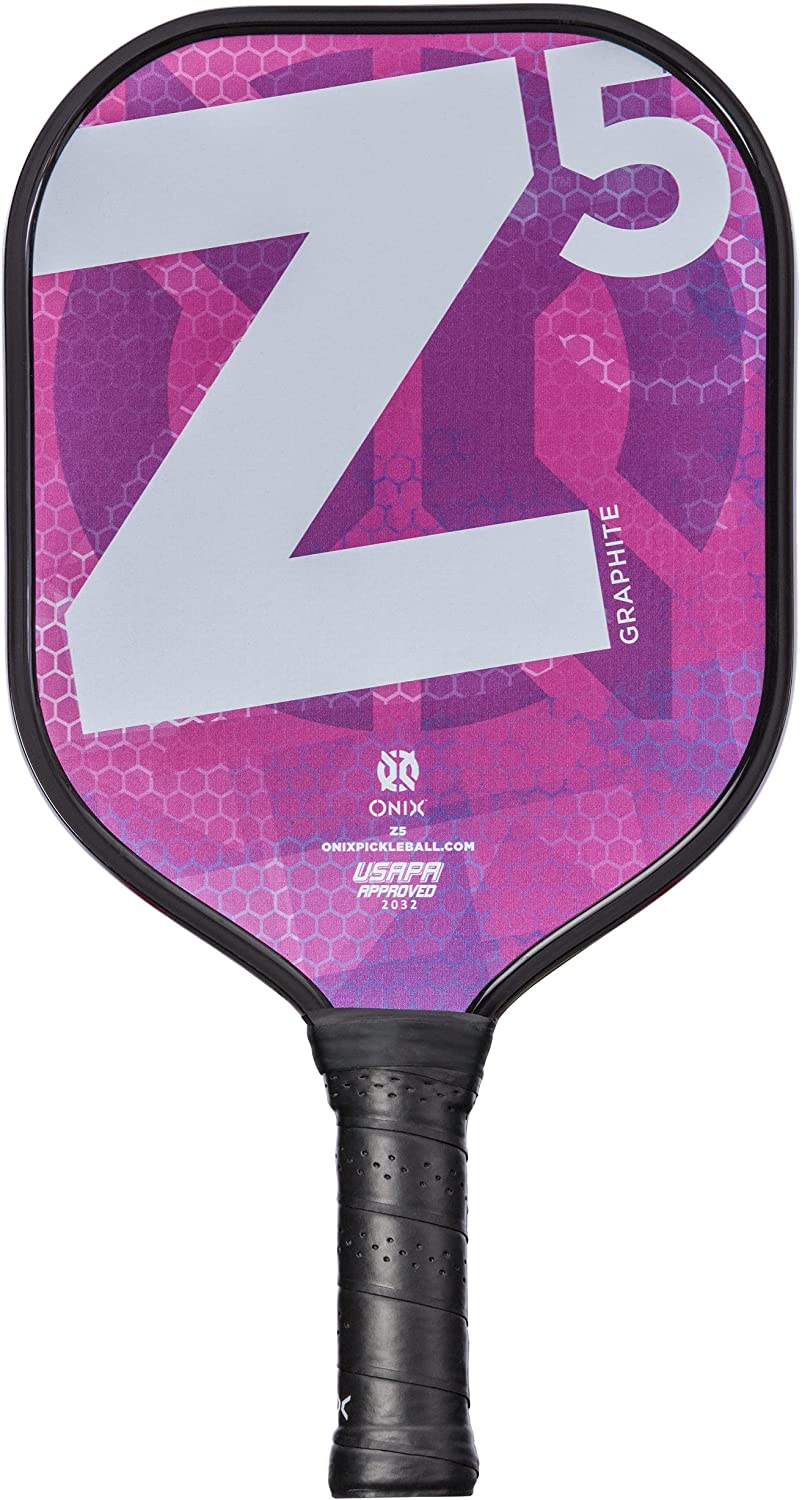 ONIX Graphite Z5 Graphite Carbon Fiber Pickleball Paddles with Cushion Comfort Pickleball Paddle Grip